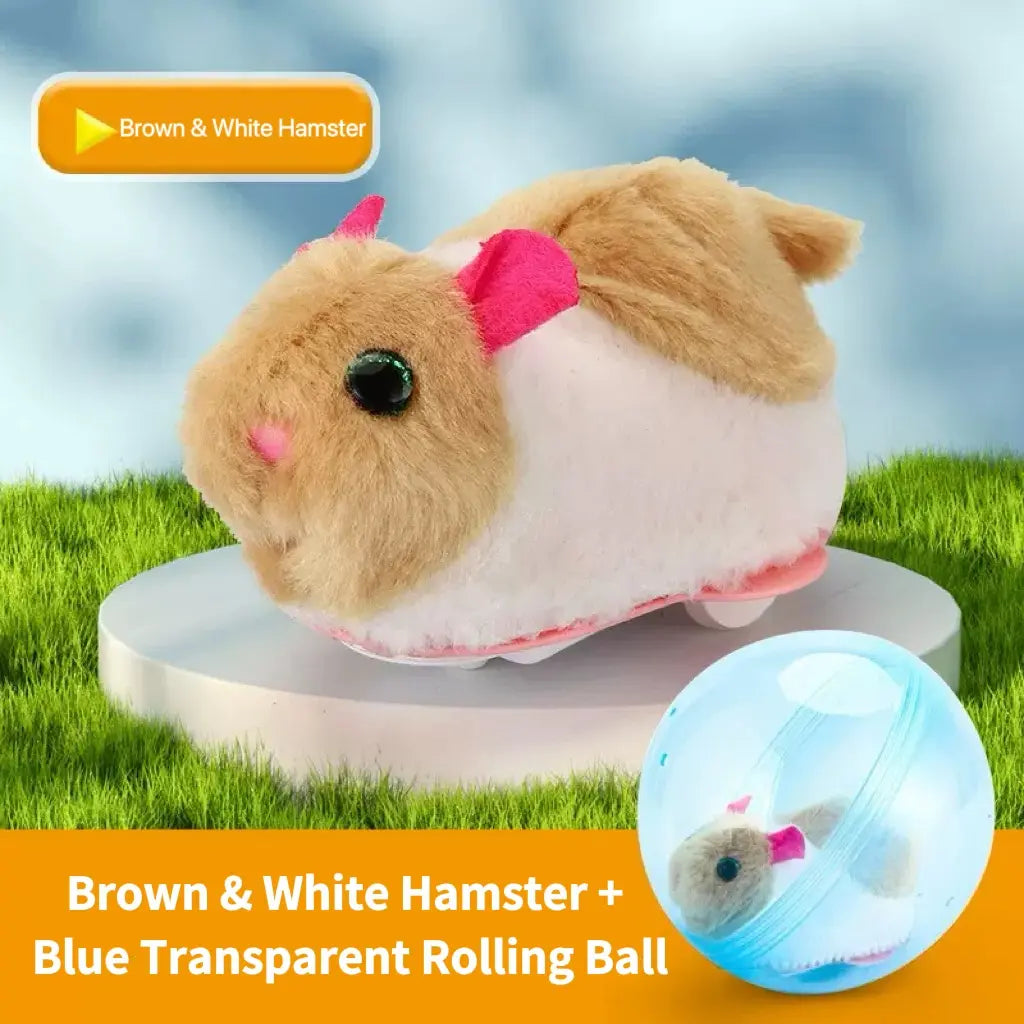 Boredom Buster Smart Cat Toy USB Rechargeable Auto-Rolling Ball with Mouse Hands-Free Play for Indoor Cats, Automatic Interactive Rolling Kitten Play Enrichmenttoy to Kill Kitty Boredom